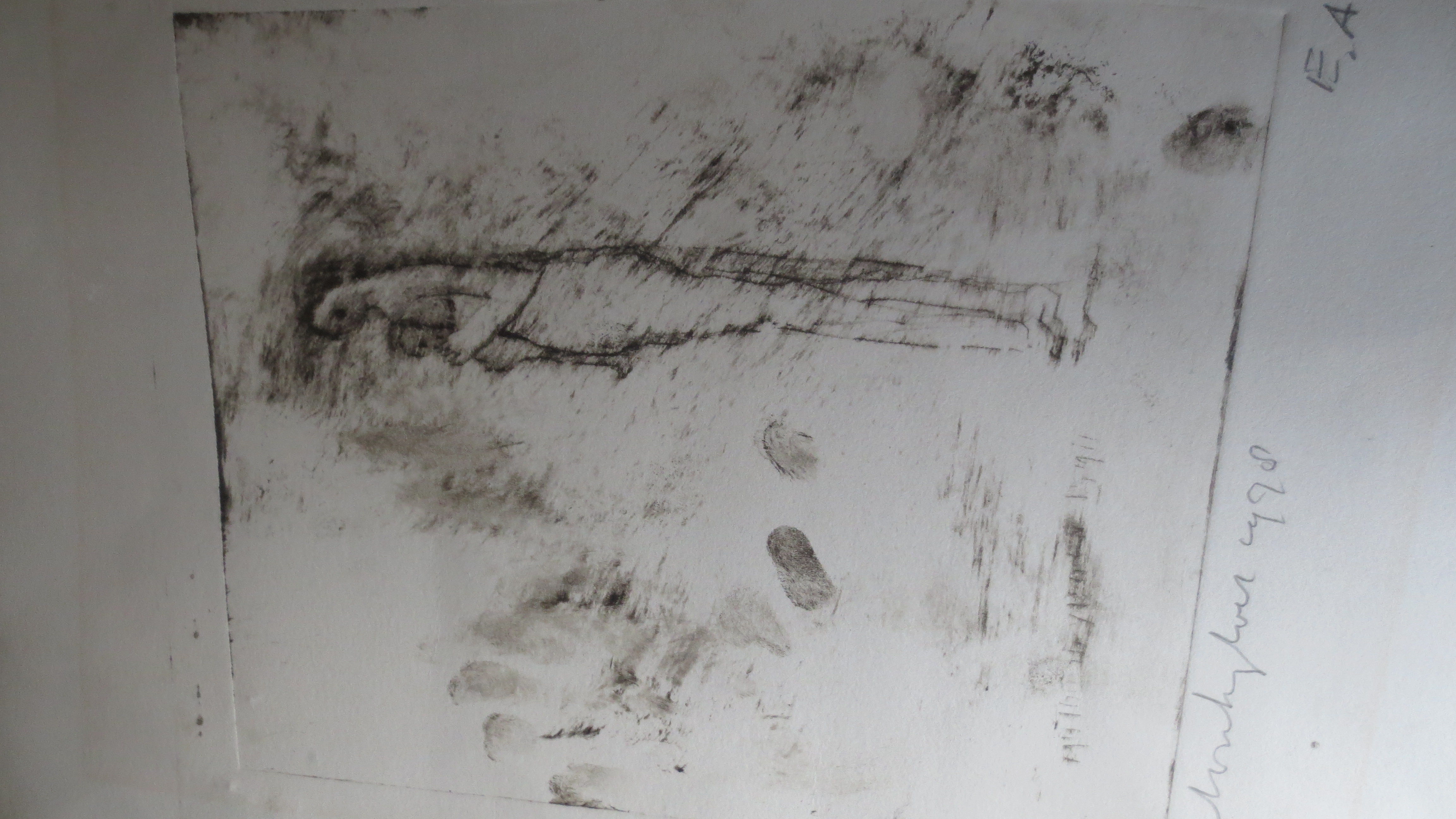 Anton Heyboer - portret van eerste vrouw met zijn eerste kind.  kopen? Bied vanaf 400!