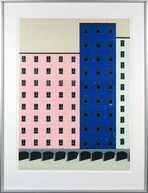 Ko Aarts - Litho, Zonder titel - Ingelijst verkocht voor € 20!