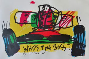 Herman Brood - Who's the boss - zeefdruk - gesigneerd - 250 ex. kopen? Bied vanaf 1!