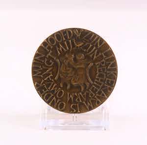 Niel Steenbergen - Bronzen penning, Huwelijkspenning verkocht voor € 45!