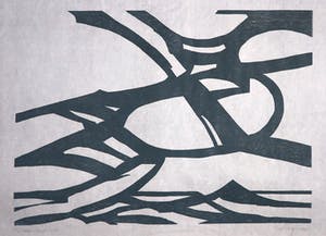 Paul Overhaus - Houtsnede op Japans papier, Zee kopen? Bied vanaf 1!