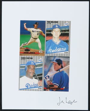 Jan Henderikse - Collage van honkbalkaarten, Topps kopen? Bied vanaf 100!