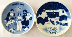 Porsgrund - 2 Noorse Gunnar Bratlie borden verkocht voor € 20!