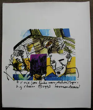 Herman Brood - Off set litho: Bruce Springsteen kopen? Bied vanaf 49!