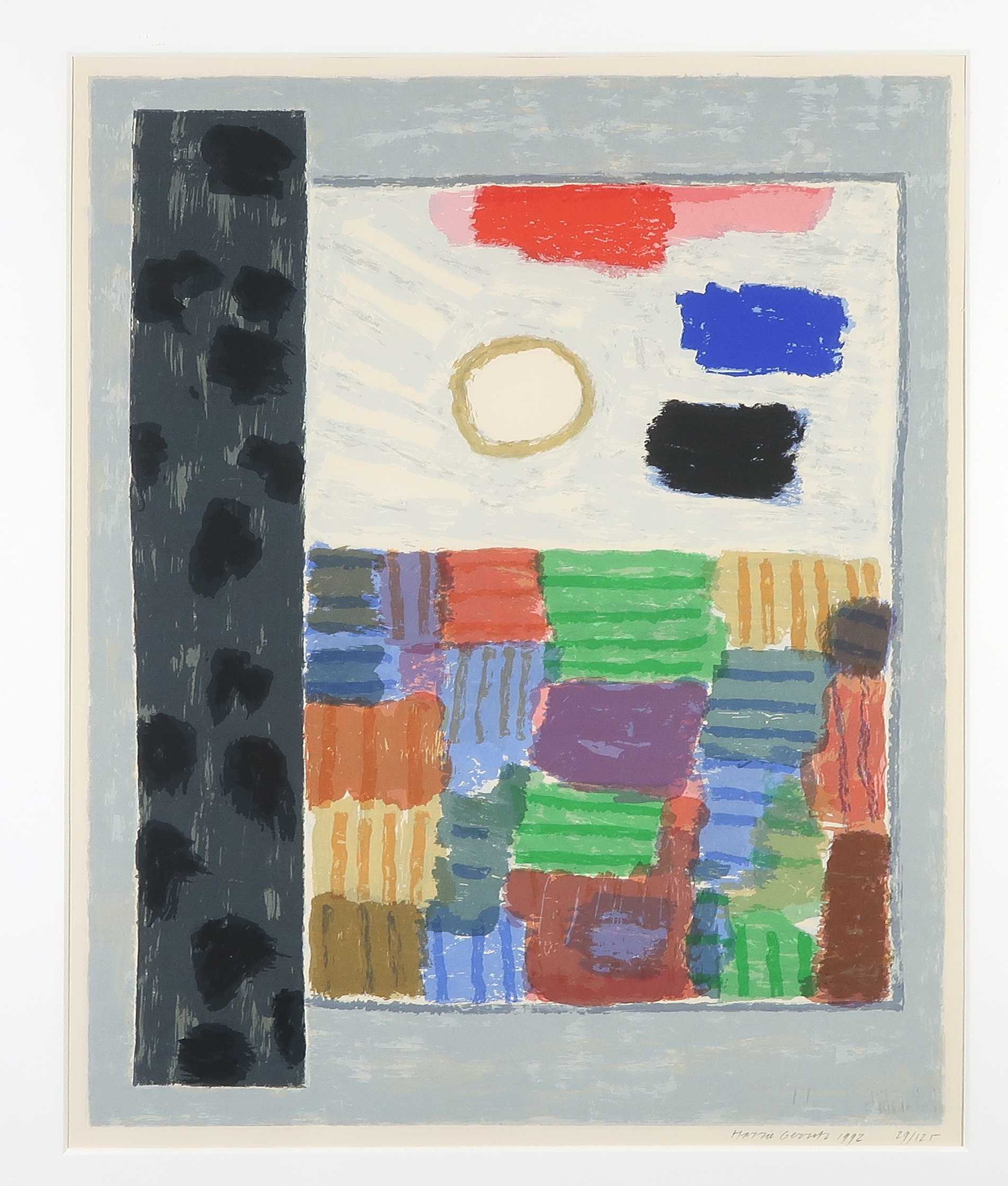 Harrie Gerritz - Zeefdruk, Zonder titel - Ingelijst kopen? Bied vanaf 35!