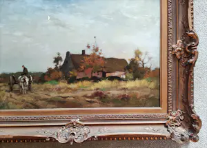 Adrianus Johannes Groenewegen - Boer op ossenkar bij boerderij kopen? Bied vanaf 425!