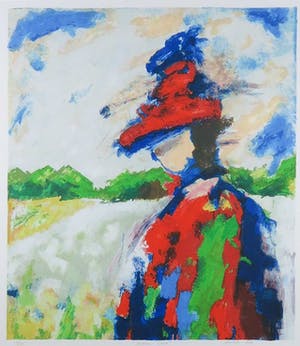 Annemiki Bok - Zeefdruk, Medicin Woman - Ingelijst kopen? Bied vanaf 35!