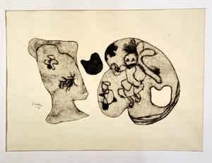 Pieter Holstein - Bijzondere vroege ets! verkocht voor € 65!