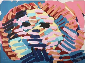Karel Appel - Zeefdruk, Once I was the Sun - Ingelijst kopen? Bied vanaf 350!