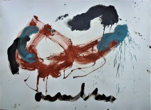 Anton Heyboer - Abstracte compositie kopen? Bied vanaf 180!