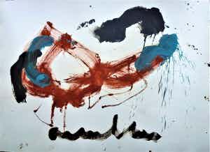 Anton Heyboer - Abstracte compositie verkocht voor € 180!