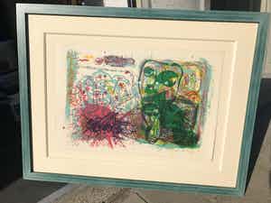 Pierre Alechinsky - litho van Alechinsky en Ting genaamd Aleching nr 75/100 verkocht voor € 1500!