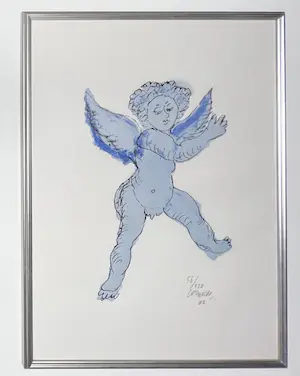 Corneille - ingelijste litho De engel naar Rubens, 2002 kaufen? Bieten Sie von 230!