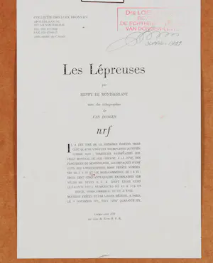 Kees van Dongen - Les Lépreuses kopen? Bied vanaf 200!
