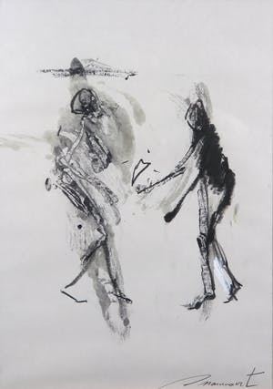 Jef Snauwaert - Gemengde druktechniek, Zonder Titel - Ingelijst kopen? Bied vanaf 60!