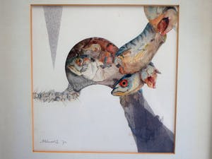 Anne-Brigitte Kwadijk - "vissen" in fraaie kunstvorm kopen? Bied vanaf 45!