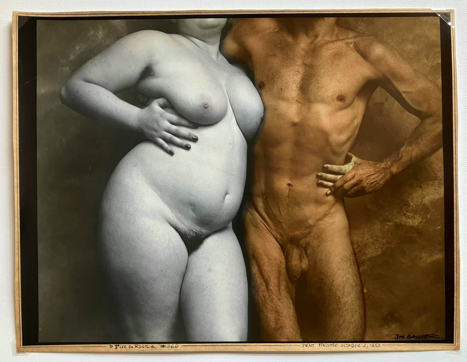 Jan Saudek - #366 "Rain & Fire", 1989 hand coloured gelatin silver print kopen? Bied vanaf 1490!