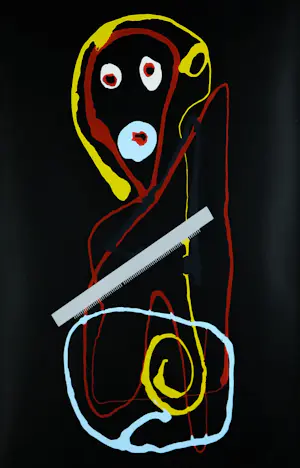 Theos - Zeefdruk op papier, Happy Family 2 - Ingelijst kopen? Bied vanaf 35!