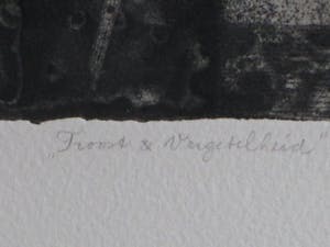 Hans Blanken - Troost en Vergetelheid - Ets kopen? Bied vanaf 50!