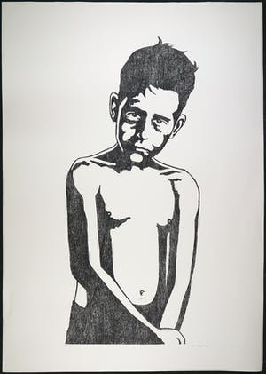 Mariska van Duffelen - Houtsnede, Zonder titel kopen? Bied vanaf 1!