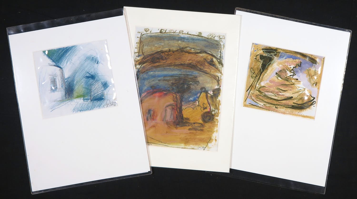 Franscz Witte - Lot van drie tekeningen in verschillende technieken kopen? Bied vanaf 1!