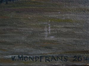 Erna van Mondfrans - Fraai verstild realistisch olieverf "Huis in de Provence Frankrijk" gesigneerd kopen? Bied vanaf 80!