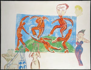 Eva Hilhorst - Collage op doek, La Danse I kopen? Bied vanaf 1!