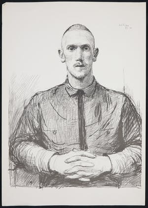 Aat Veldhoen - Rotaprint, Portret van een man kopen? Bied vanaf 40!