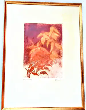 Anne Walker - Farb Radierung "Oktober 4" handsigniert limitiert 45/99 70er/80er Jahre kopen? Bied vanaf 120!