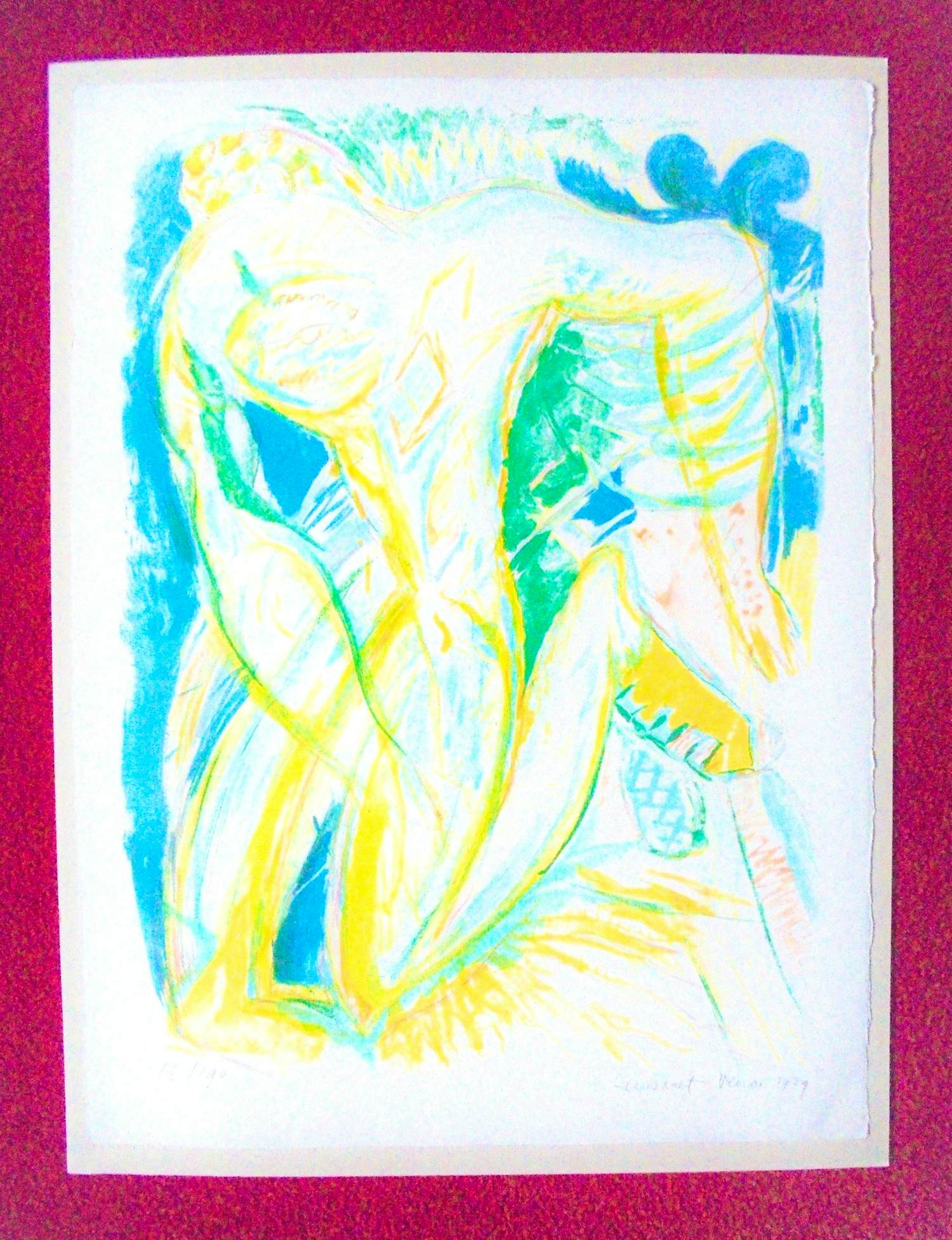 Paul de Lussanet - Paul de Lussanet: Zeefdruk, Vence.Prachtig van kleur! kopen? Bied vanaf 125!