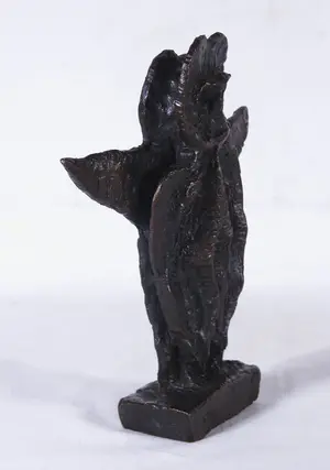 Carl-Henning Pedersen - Brons, The blue angel kopen? Bied vanaf 950!