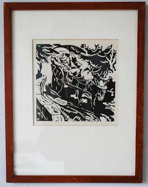 Harmen Meurs - houtsnede 1928 kopen? Bied vanaf 10!