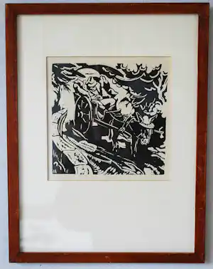 Harmen Meurs - houtsnede 1928 vendu pour 15€ !