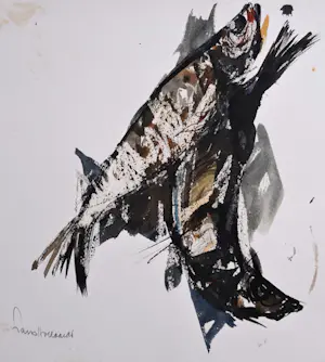 Frans Hollaardt - Parende vissen, gouache kaufen? Bieten Sie von 35!