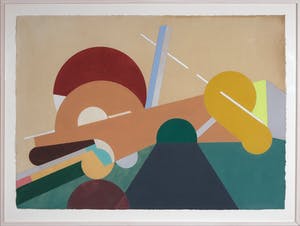 Henri Plaat - Gouache op geschept papier, Zonder titel - Ingelijst (Groot) kopen? Bied vanaf 150!