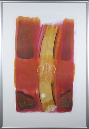 Tineke Looman - Gemengde techniek op papier, Mijmering, over de reis - Ingelijst kopen? Bied vanaf 1!