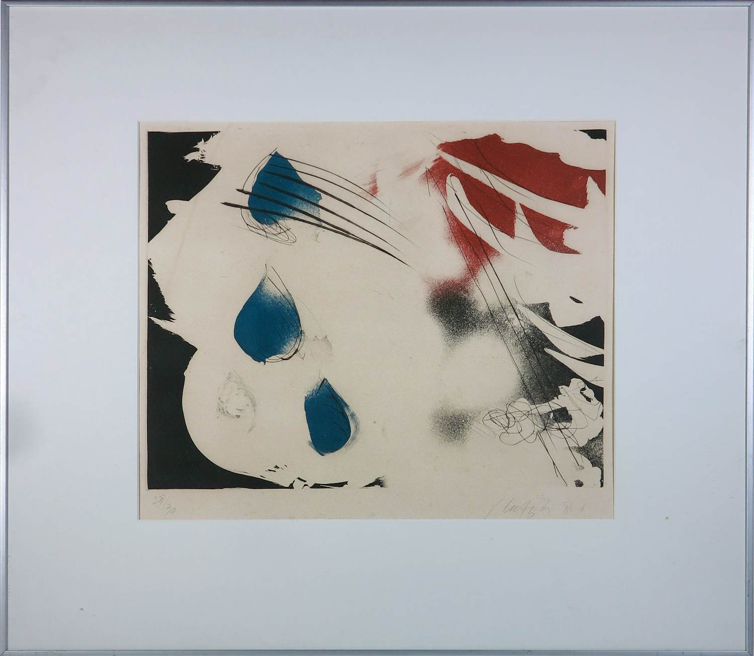 Ger Lataster - Aquatint op papier, Zonder titel - Ingelijst kopen? Bied vanaf 80!