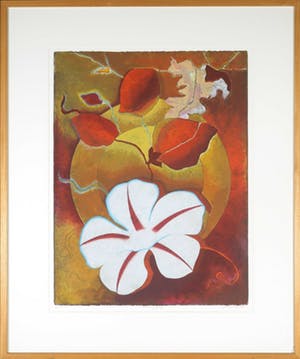 Jan van Delft - Zeefdruk, Morning glory I - Ingelijst kopen? Bied vanaf 1!