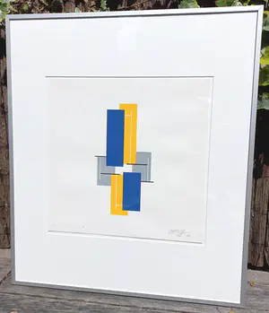 Joost Baljeu - W14, zeefdruk (netjes ingelijst) kopen? Bied vanaf 195!