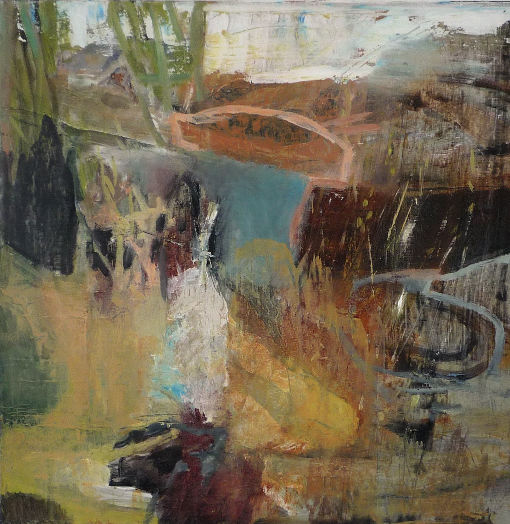 Irene van den Bos - Abstract Landscape kopen? Bied vanaf 40!