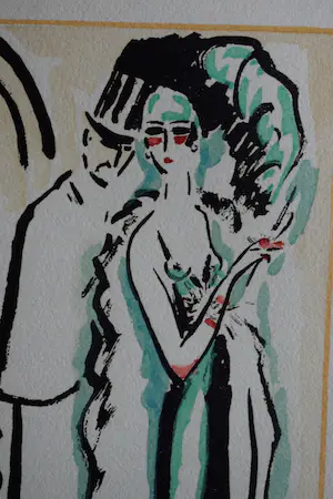 Kees van Dongen - Pochoir - Haar mantal aanpakken - 1925 kopen? Bied vanaf 300!