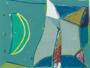 Piet Warffemius - Zeefdruk, Zonder titel - Ingelijst kopen? Bied vanaf 35!