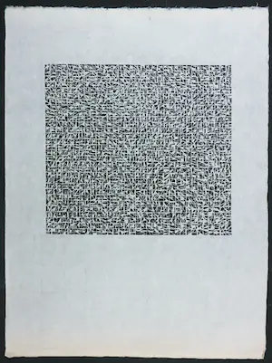 Niet of onleesbaar gesigneerd - Houtsnede, Abstracte compositie kopen? Bied vanaf 1!