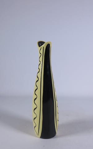 Wim Visser - Aardewerk, Gele vaas kopen? Bied vanaf 30!