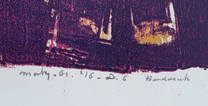 Wim Motz - litho - 1961 Handdruk kopen? Bied vanaf 40!