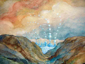Machteld Hooyen - Summerballad -aquarel circa 1980- kopen? Bied vanaf 35!