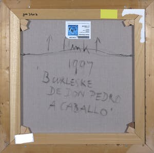 Henk Eikenaar - Acryl op doek, Burleske de Don Pedro a Caballa - Ingelijst kopen? Bied vanaf 80!