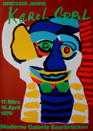 Karel Appel - Zeefdruk: Saarbrücken kaufen? Bieten Sie von 10!