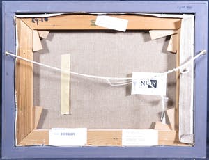 Wim van der Veer - Acryl op doek, Dorp in Noord-Frankrijk - Ingelijst kopen? Bied vanaf 100!