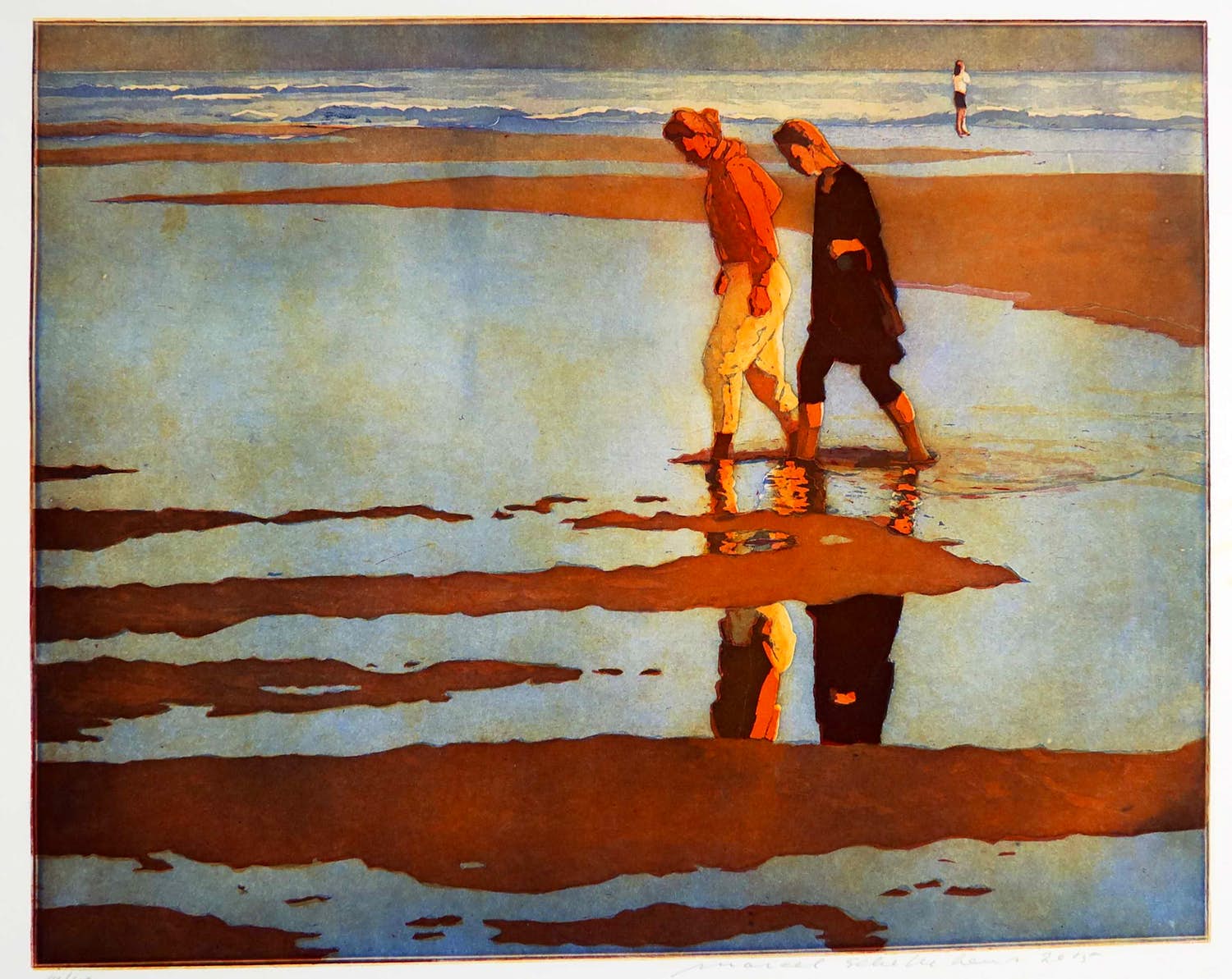 Marcel Schellekens - Kleurenets, De oversteek verkocht voor € 100!